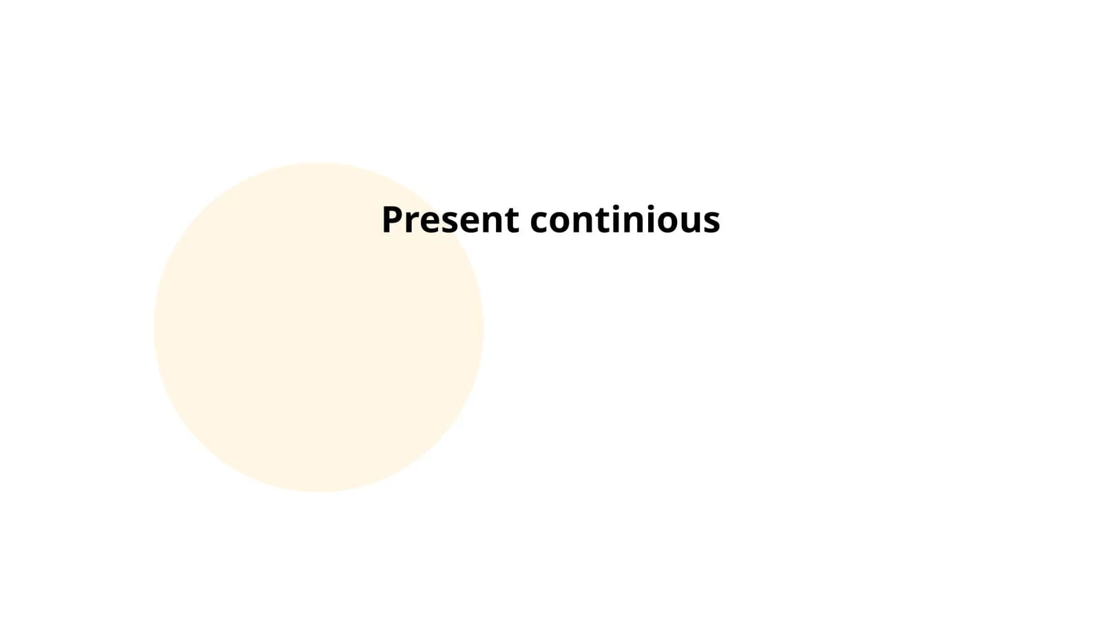 Present continious