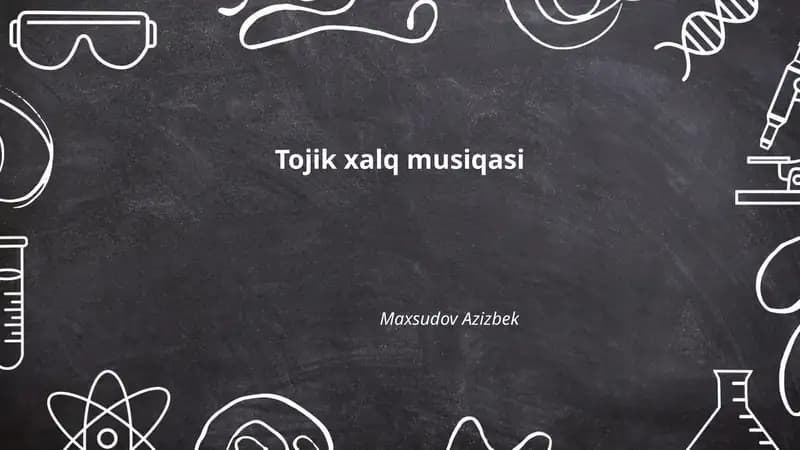 Tojik xalq musiqasi