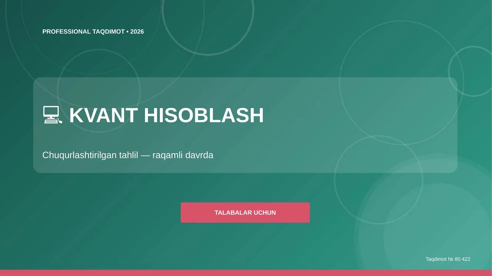 KVANT HISOBLASH