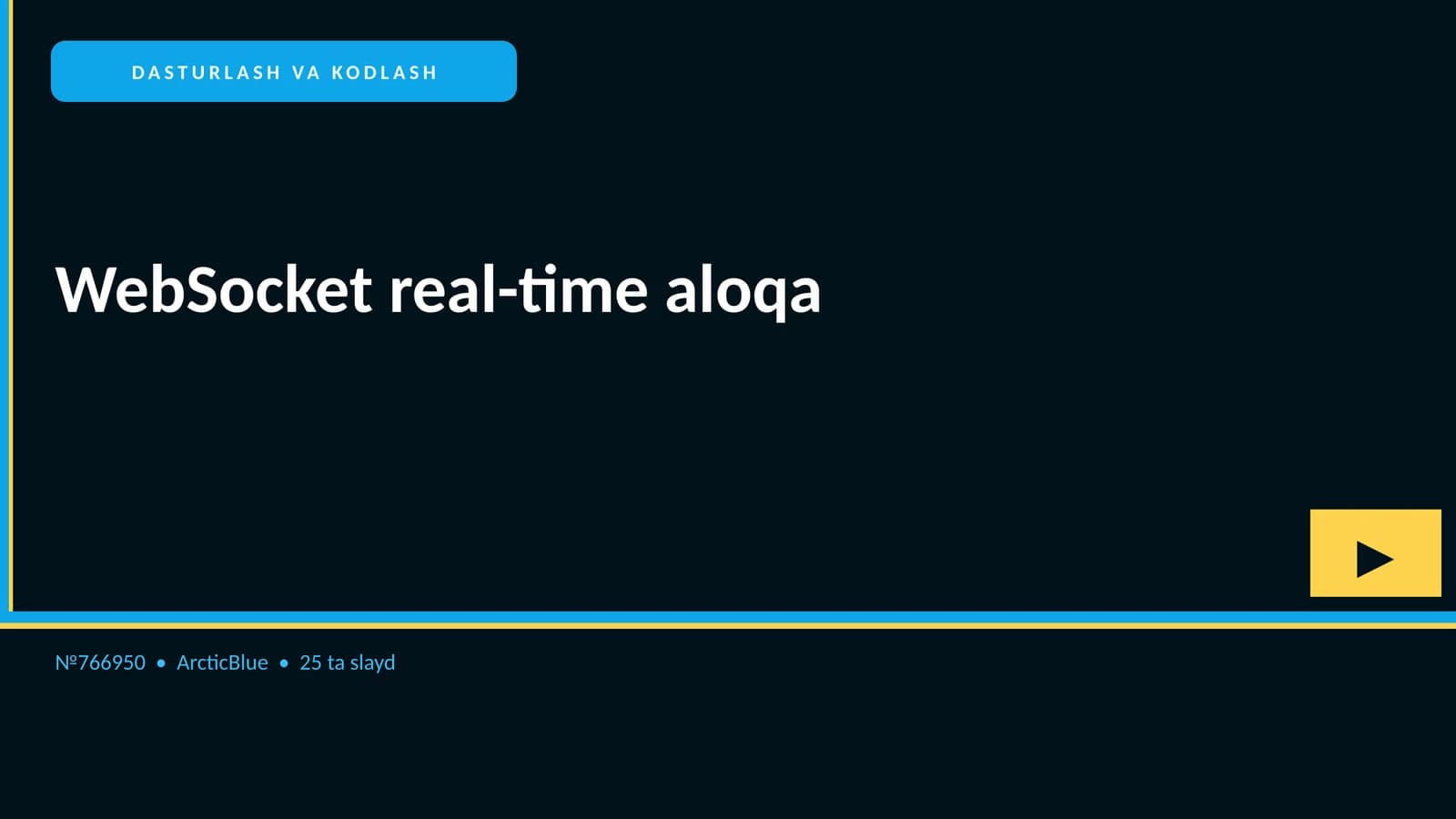WebSocket real-time aloqa