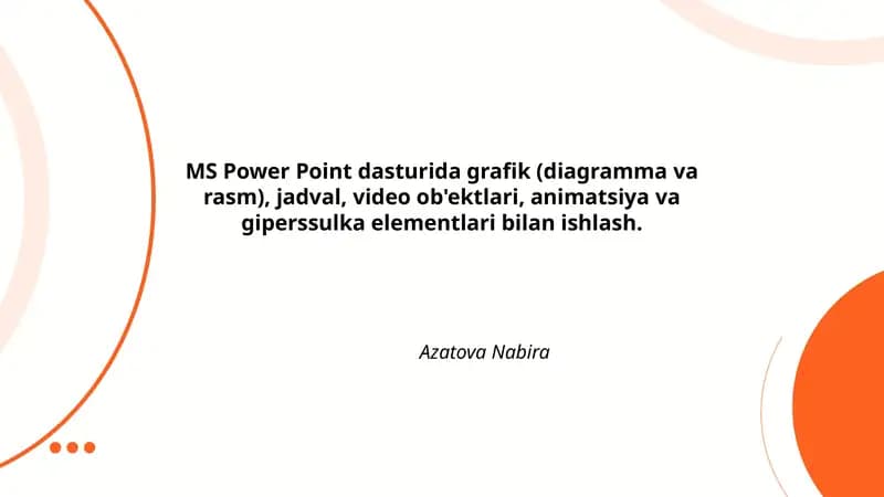 MS Power Point