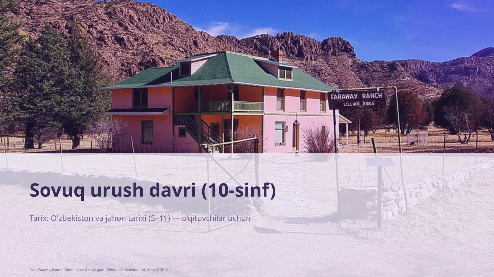Sovuq urush davri (10-sinf)