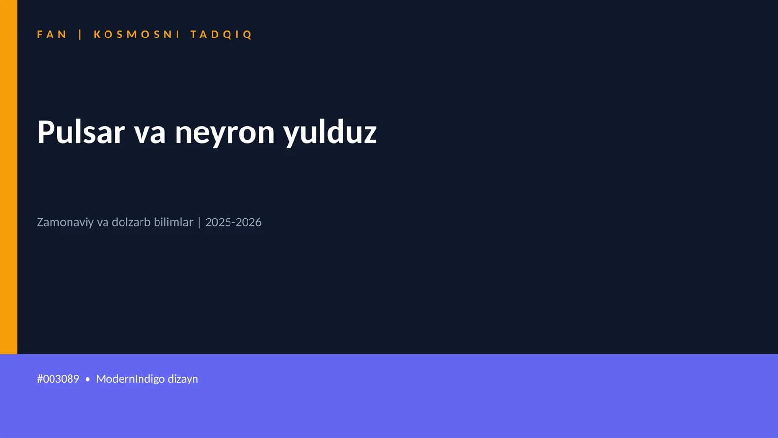 Pulsar va neyron yulduz