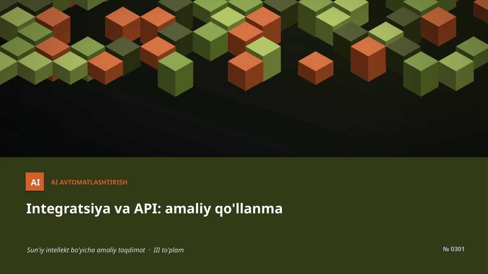 AI AVTOMATLASHTIRISH