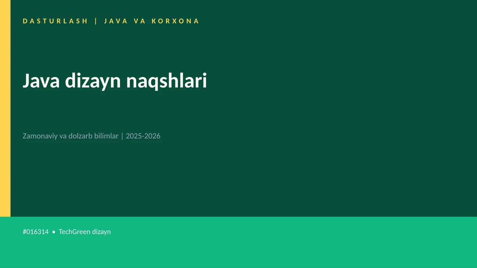 Java dizayn naqshlari