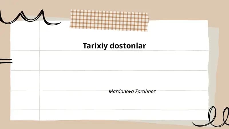 Tarixiy dostonlar