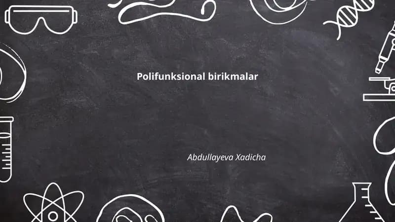 Polifunksional birikmalar