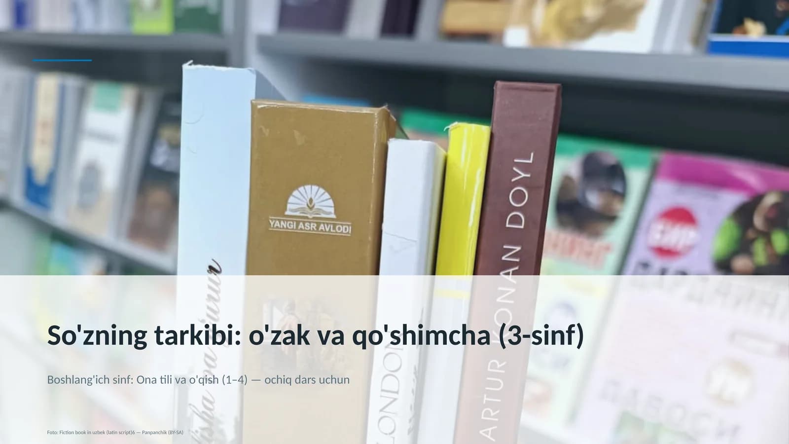 So'zning tarkibi: o'zak va qo'shimcha (3-sinf)