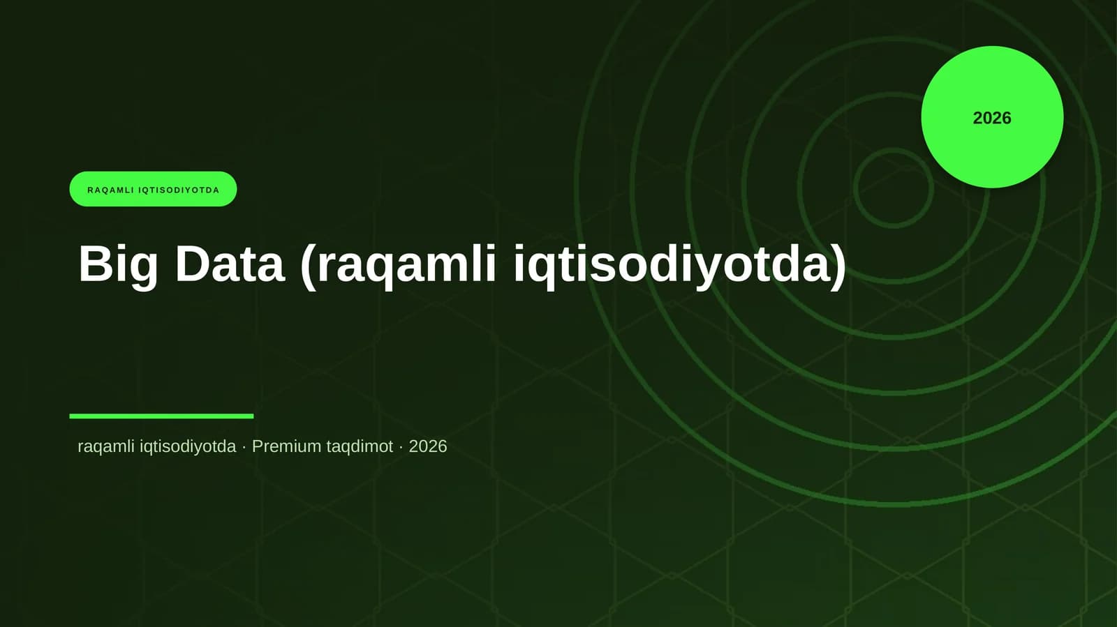 Big Data (raqamli iqtisodiyotda)