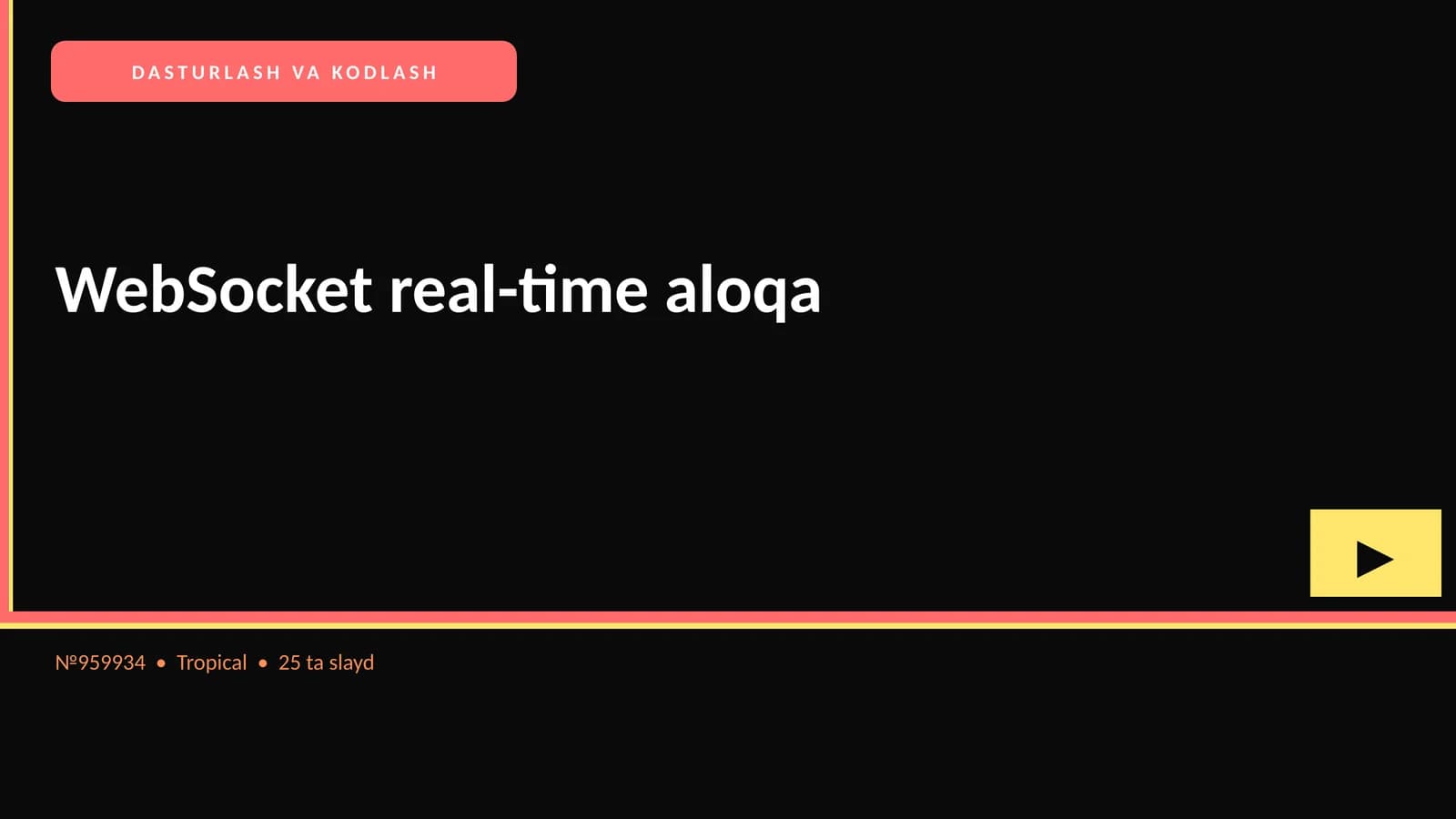 WebSocket real-time aloqa