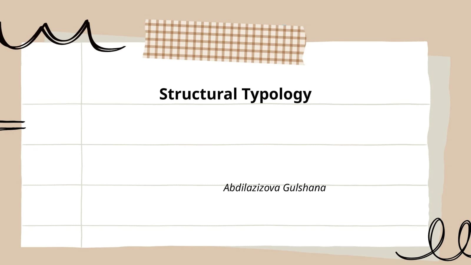 Structural Typology