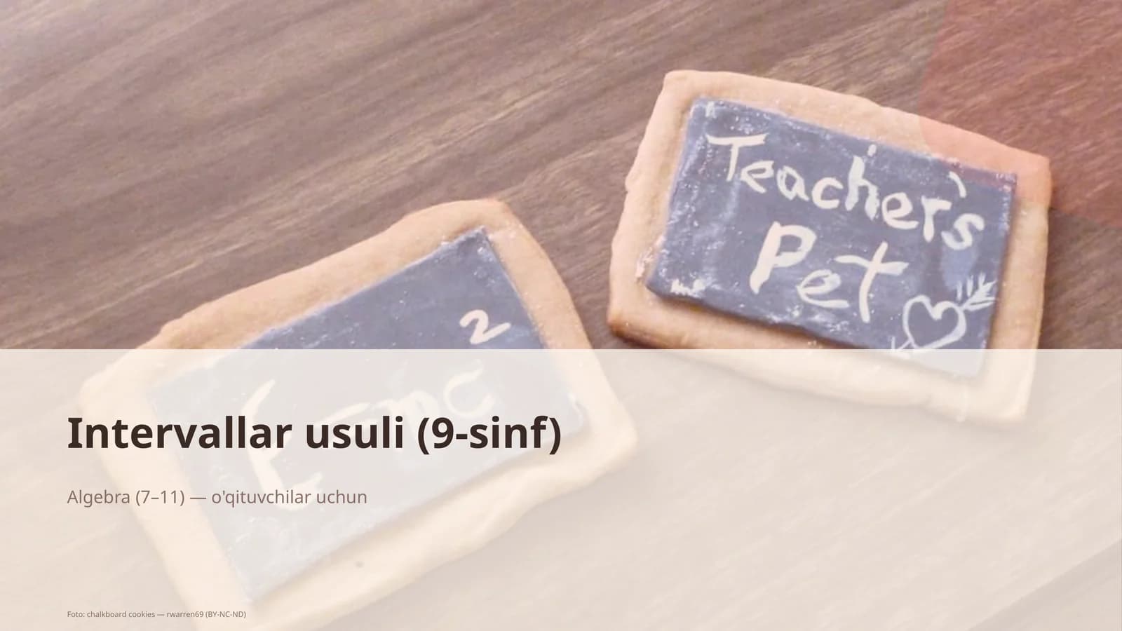 Intervallar usuli (9-sinf)
