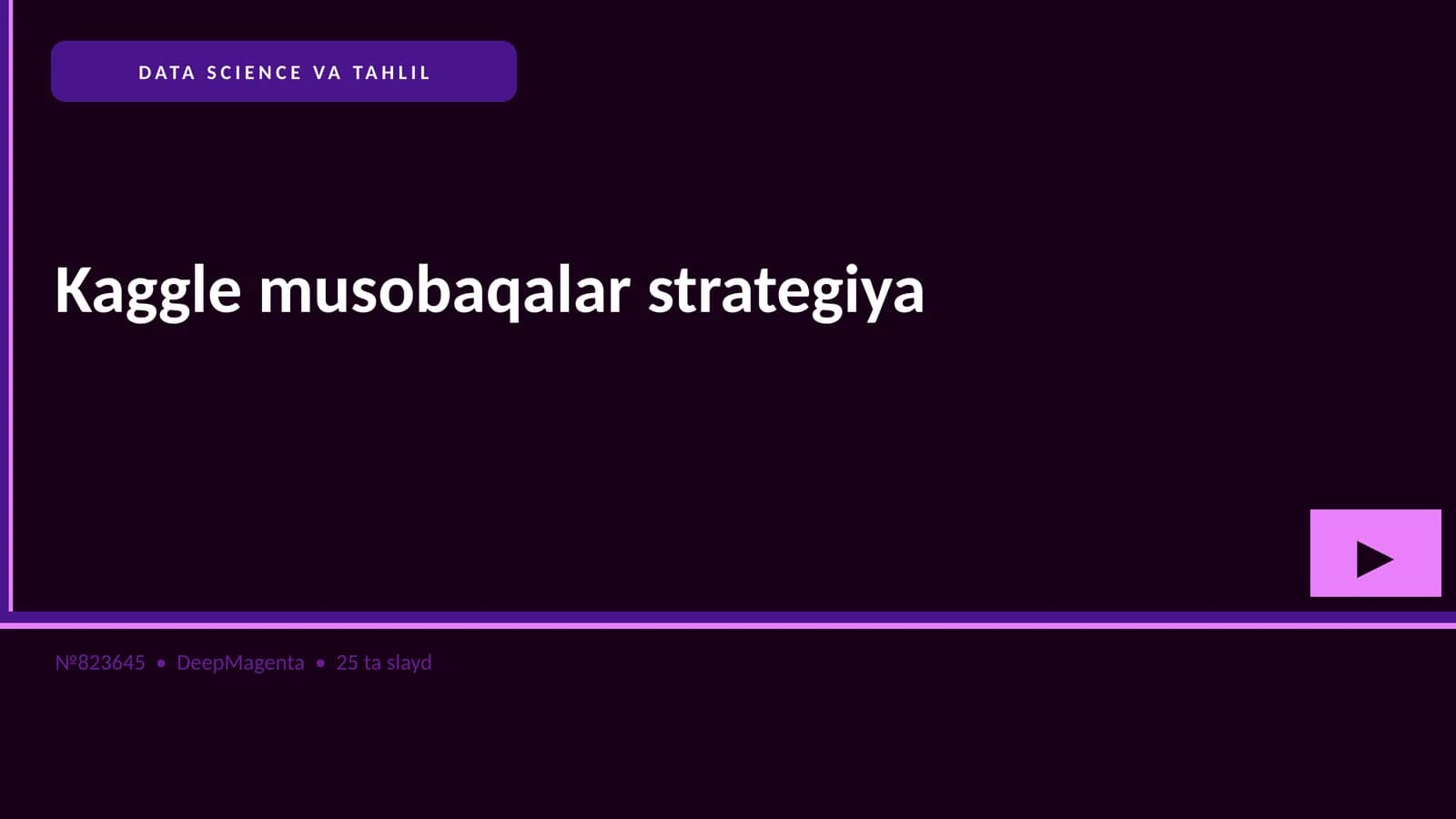 DATA SCIENCE VA TAHLIL