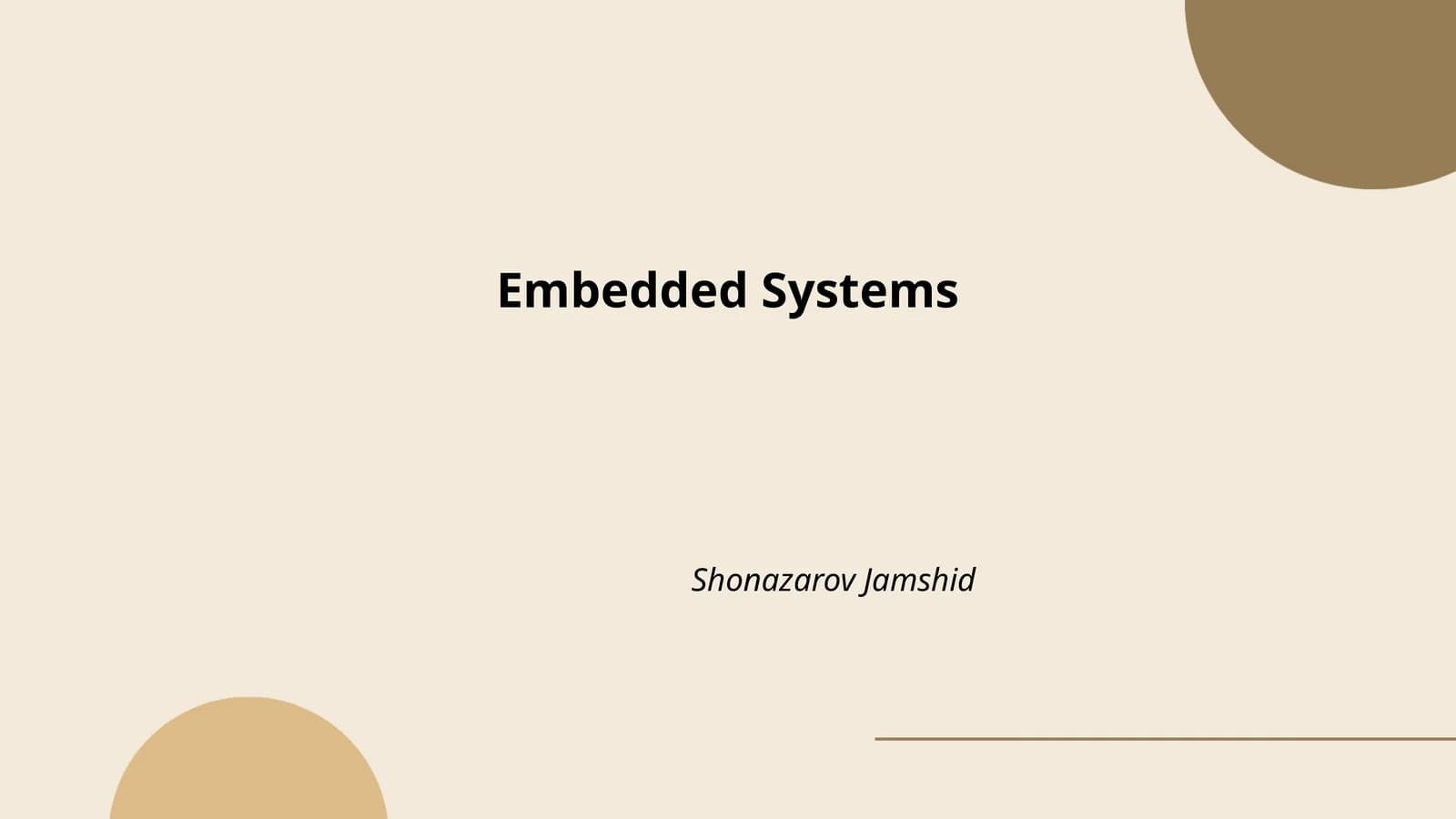 Embedded Systems
