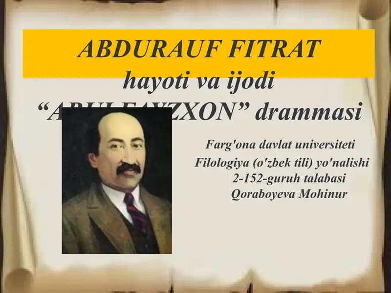 Abdurauf Fitrat