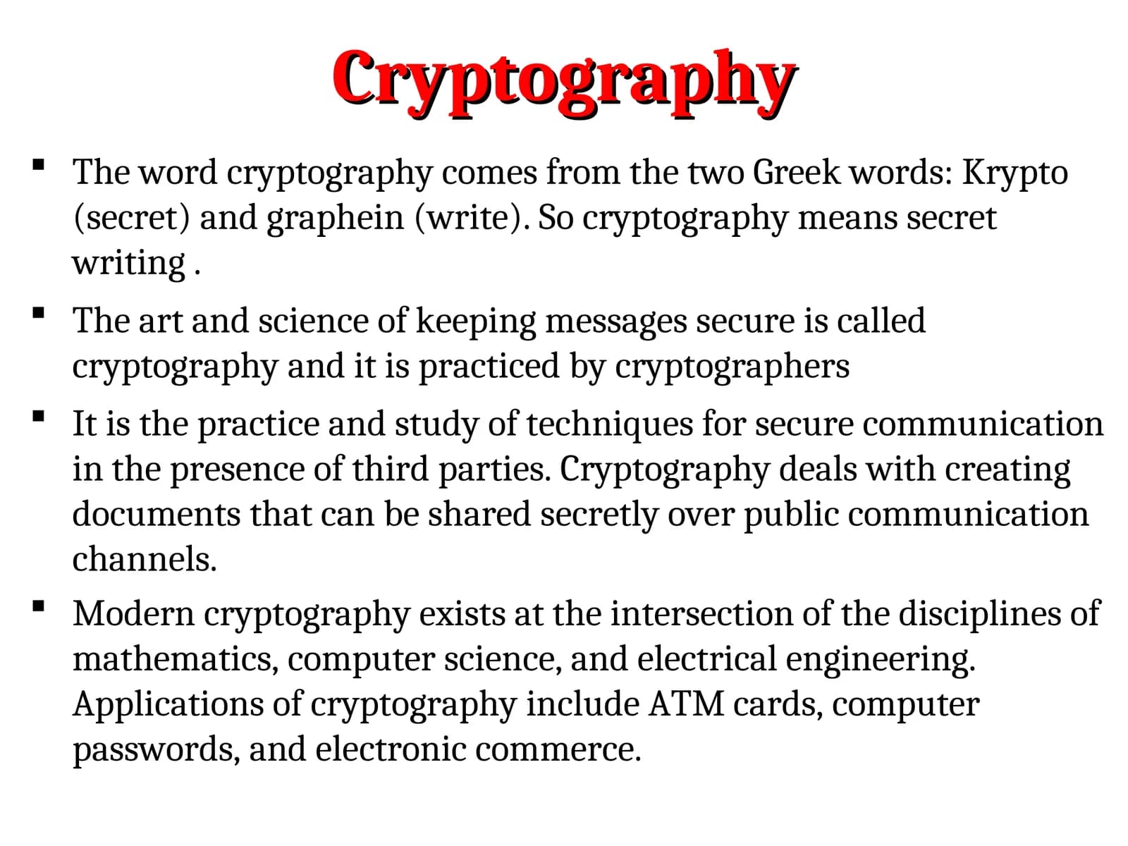 cryptography