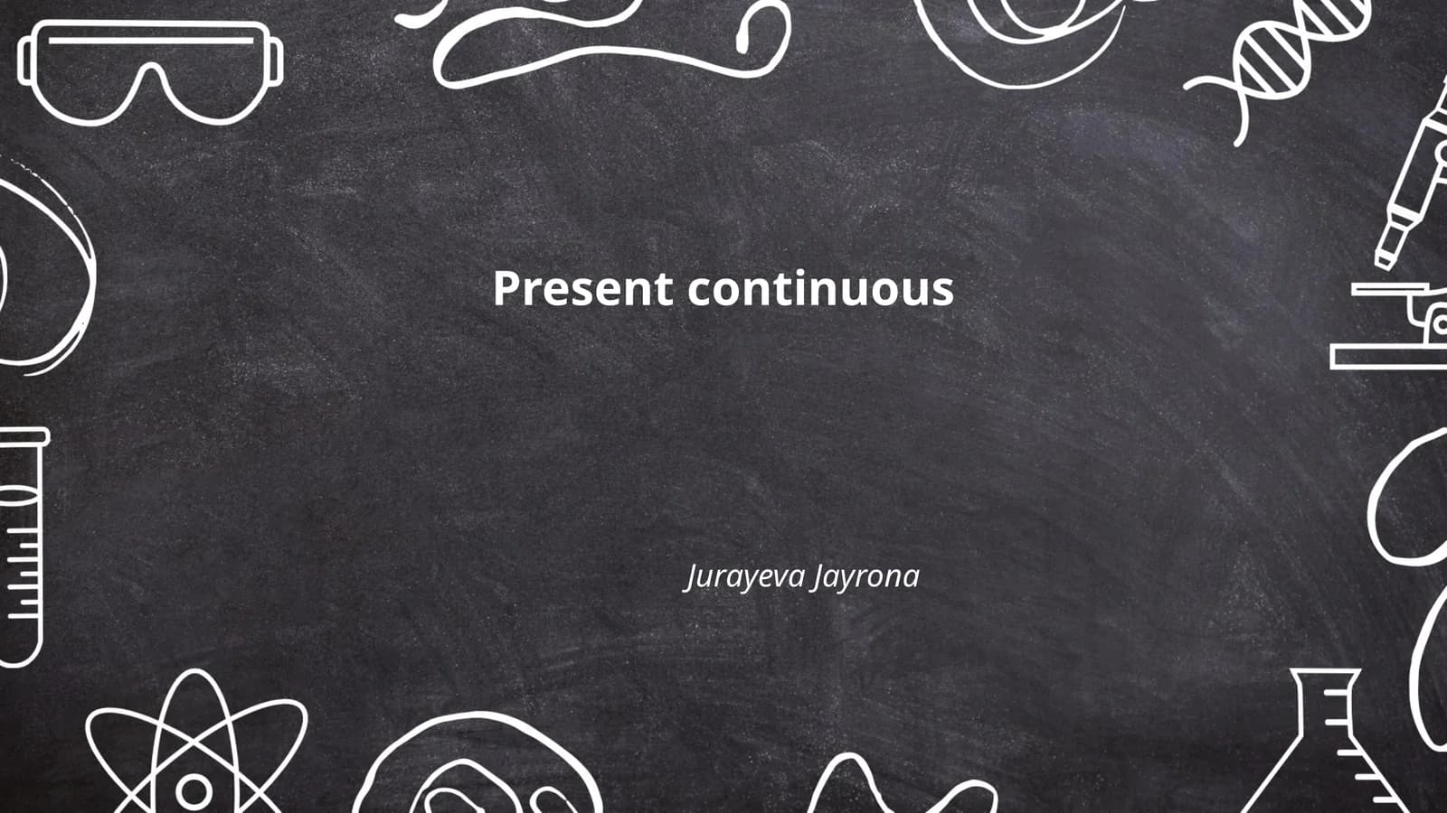 Present continuous