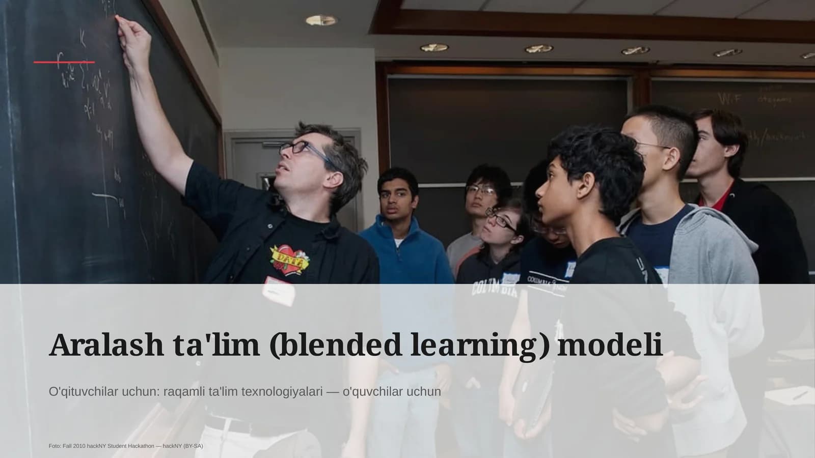 Aralash ta'lim (blended learning) modeli