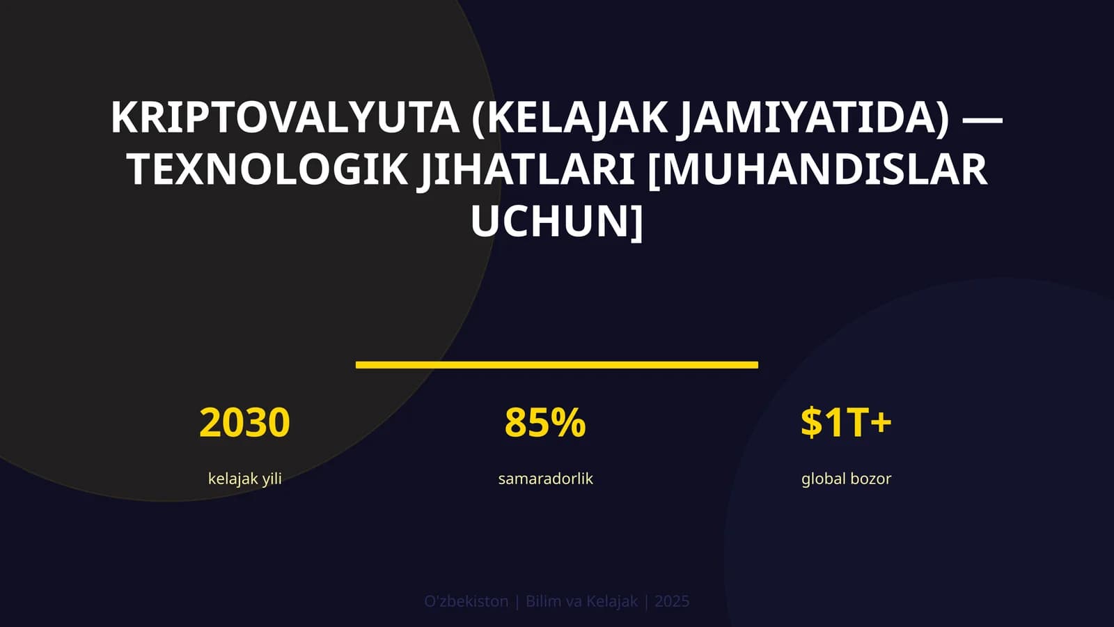 Kriptovalyuta (kelajak jamiyatida) — texnologik jihatlari [muhandislar uchun]