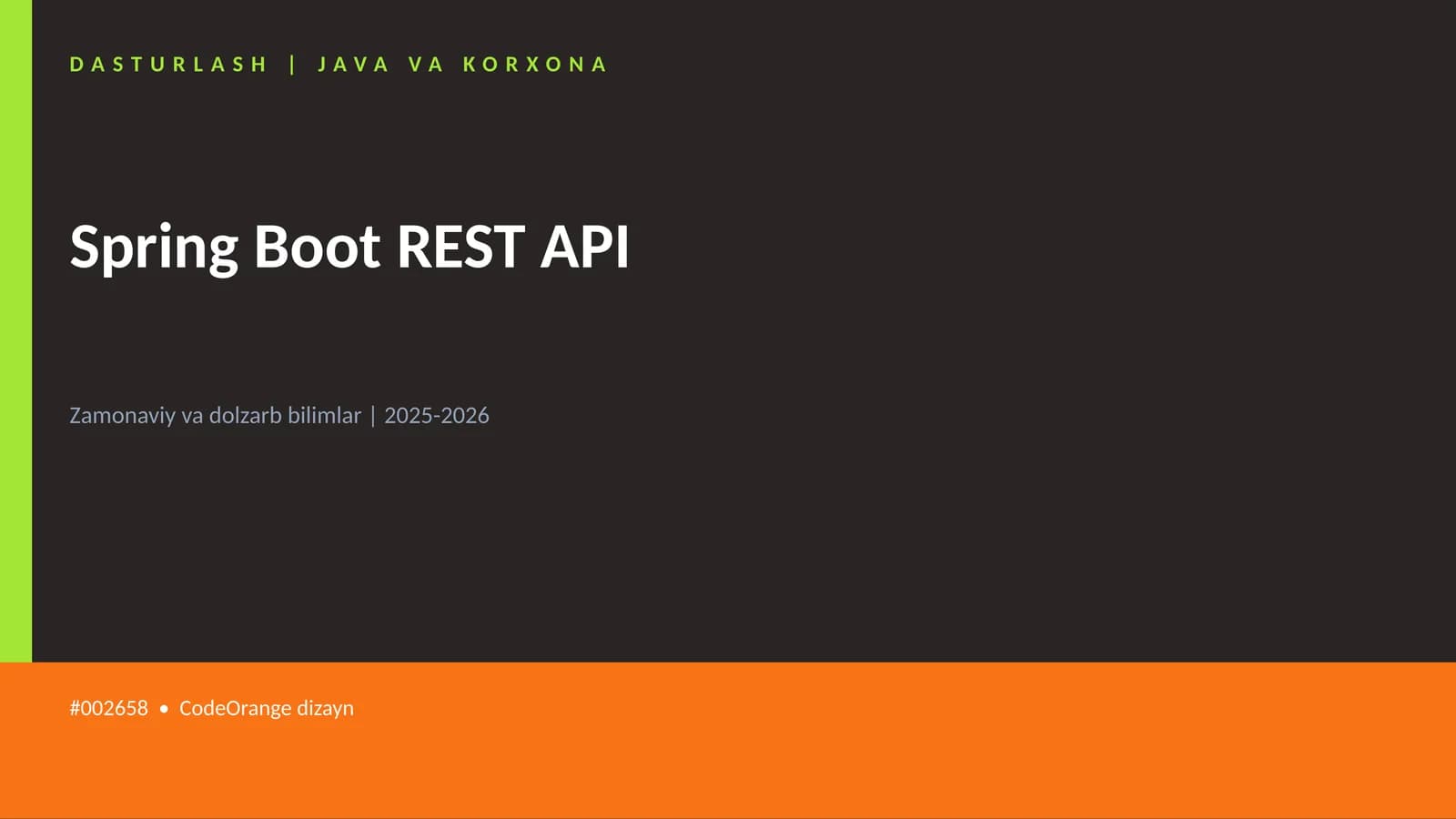 Spring Boot REST API