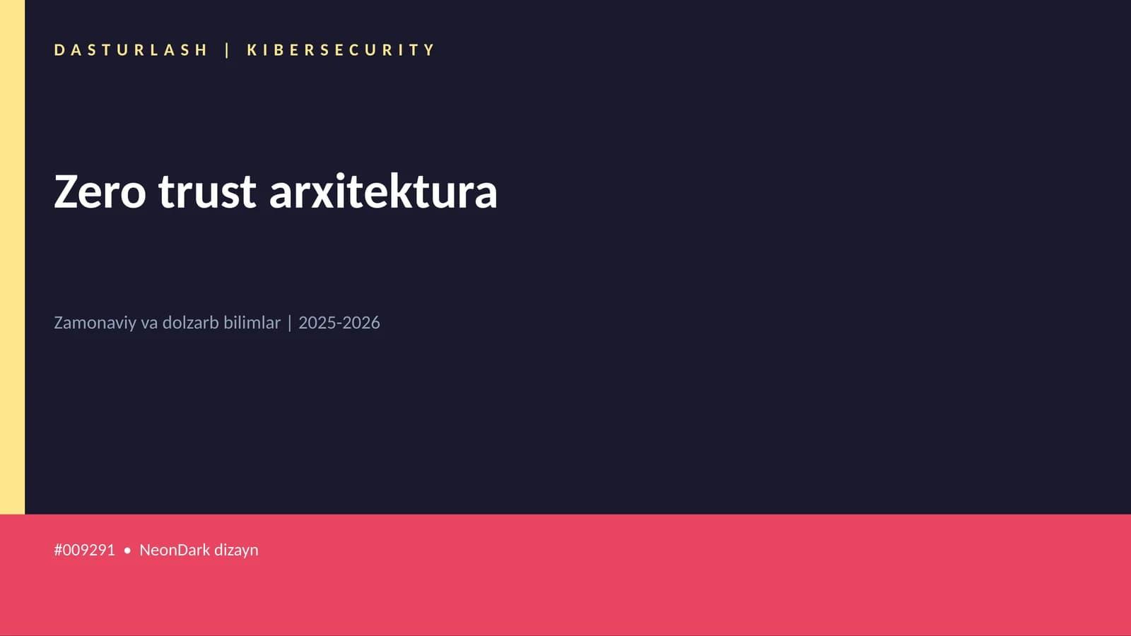 Zero trust arxitektura