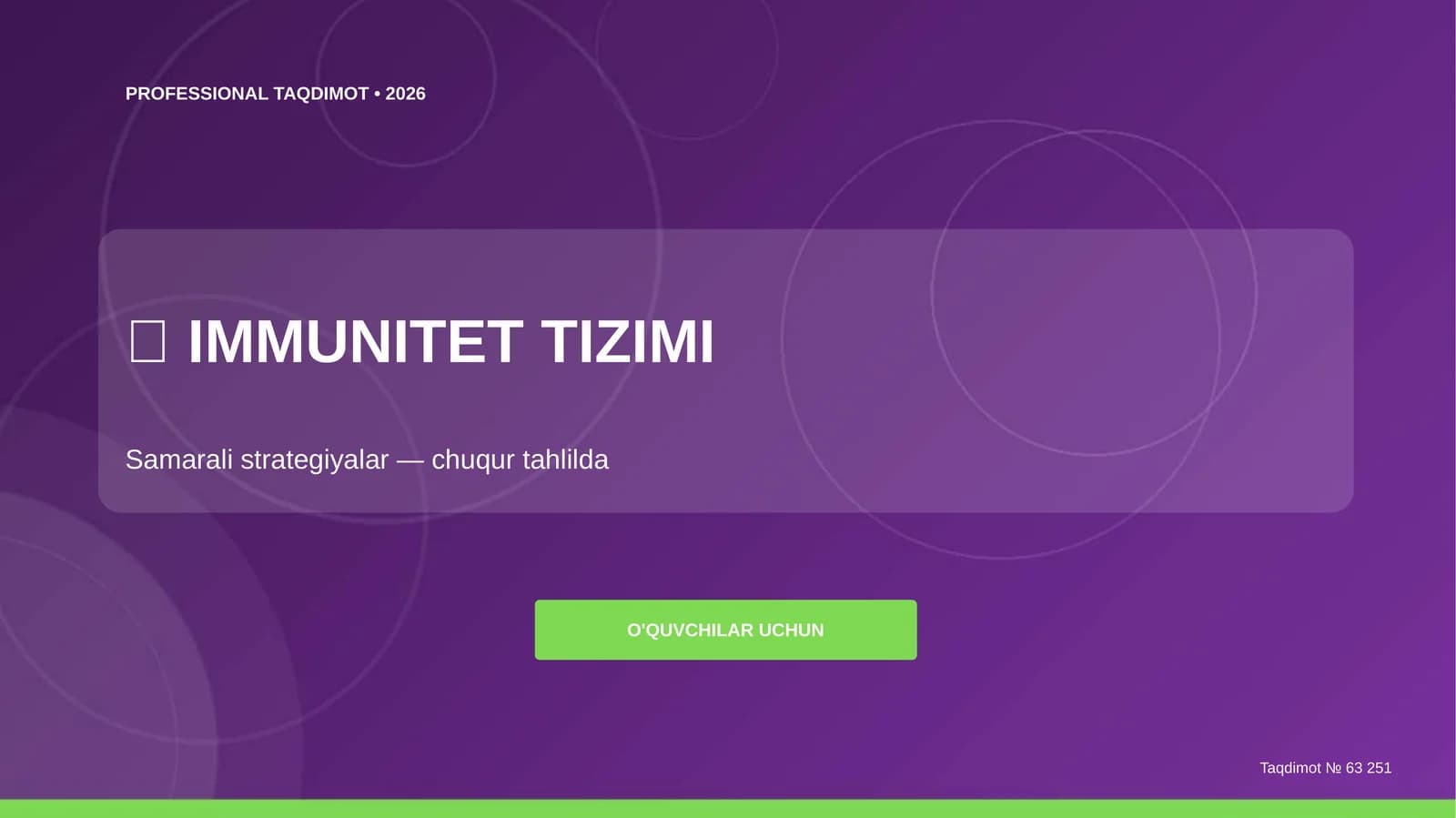 IMMUNITET TIZIMI