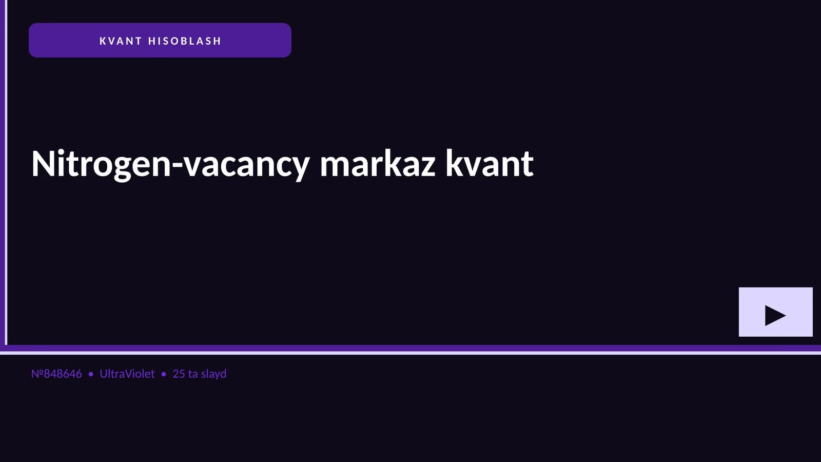 KVANT HISOBLASH