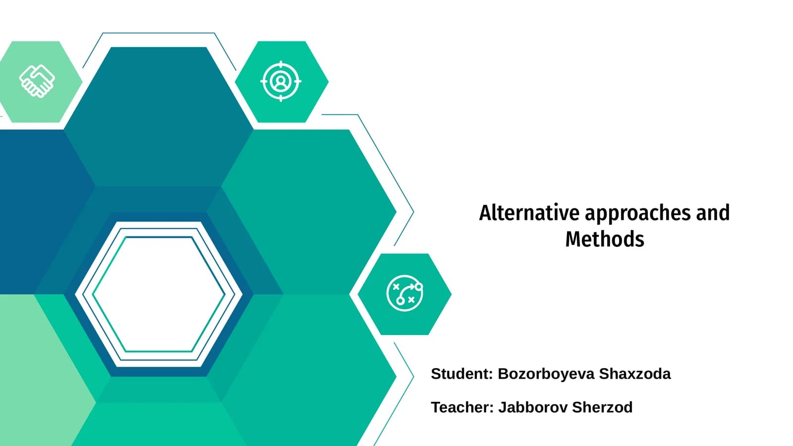Alternative approaches and Methods