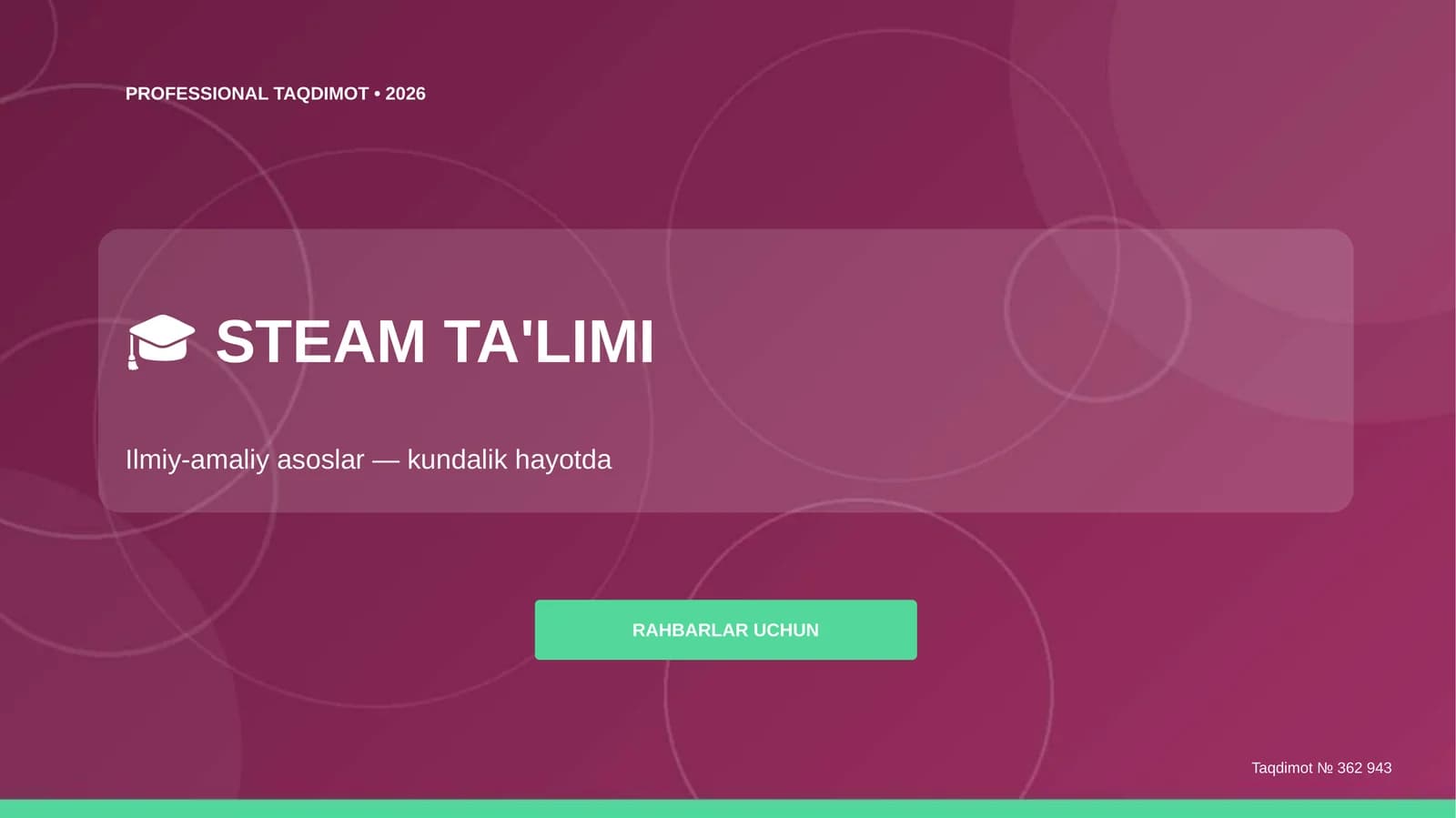PROFESSIONAL TAQDIMOT • 2026