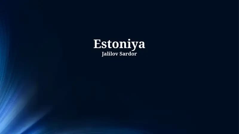 Estoniya madaniyati