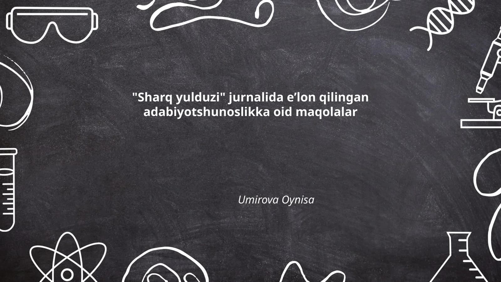 "Sharq yulduzi" jurnalida eʼlon qilingan adabiyotshunoslikka oid maqolalar