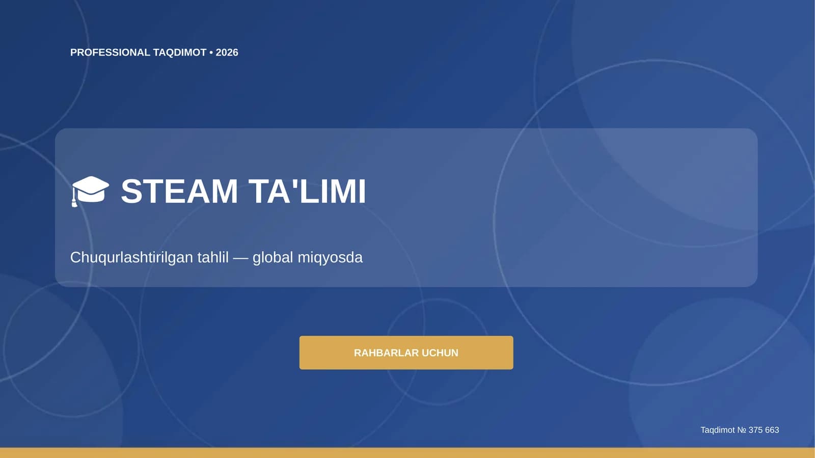 PROFESSIONAL TAQDIMOT • 2026