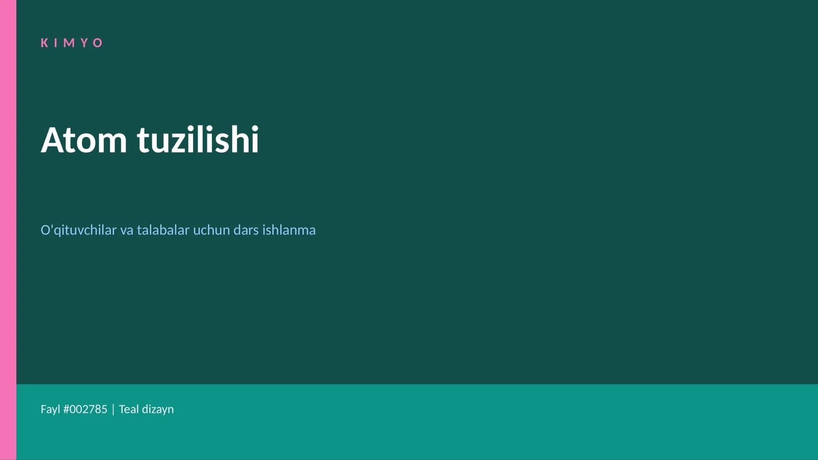Atom tuzilishi