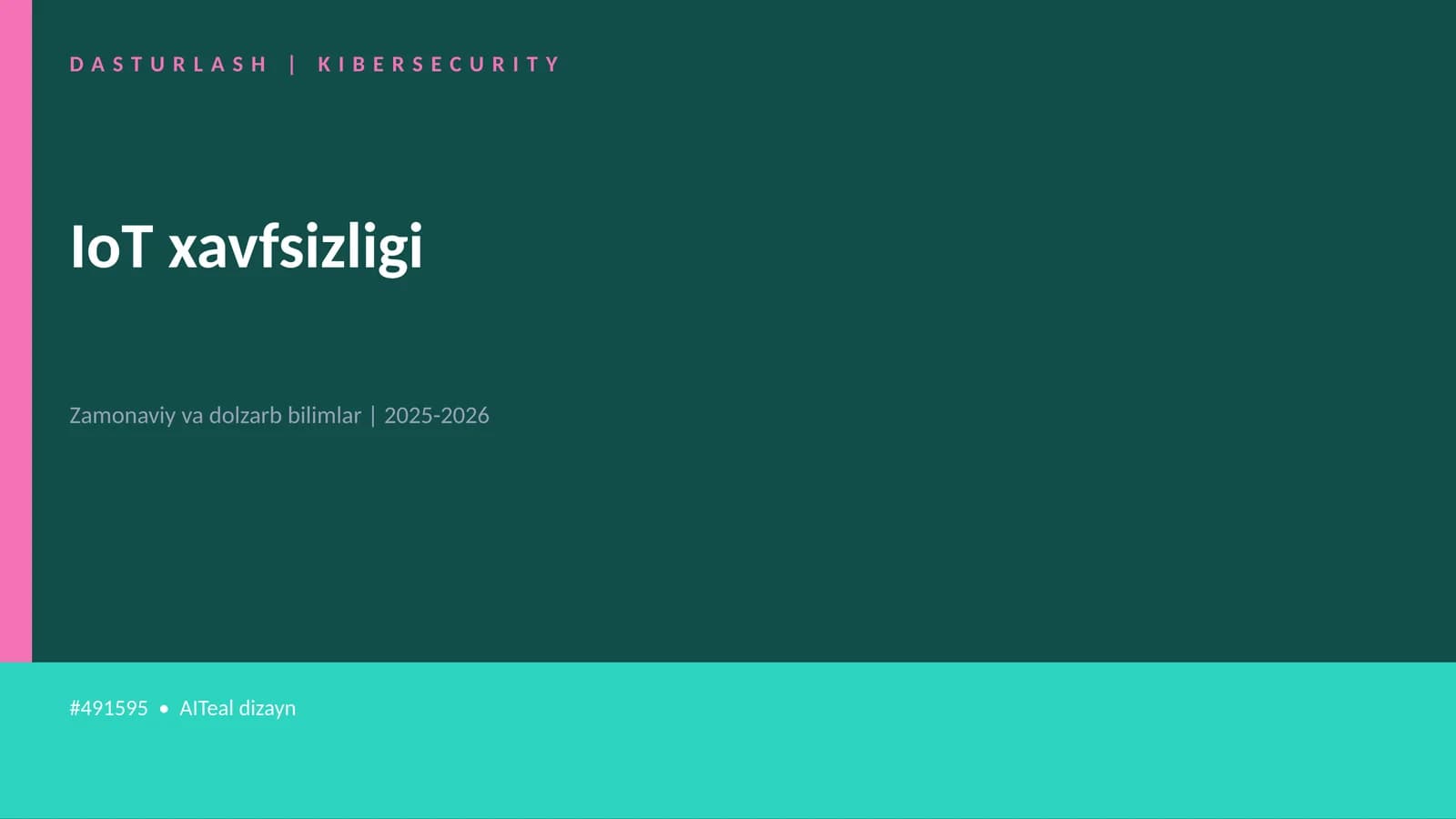 IoT xavfsizligi