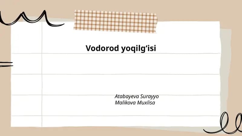 Vodorod yoqilgʻisi