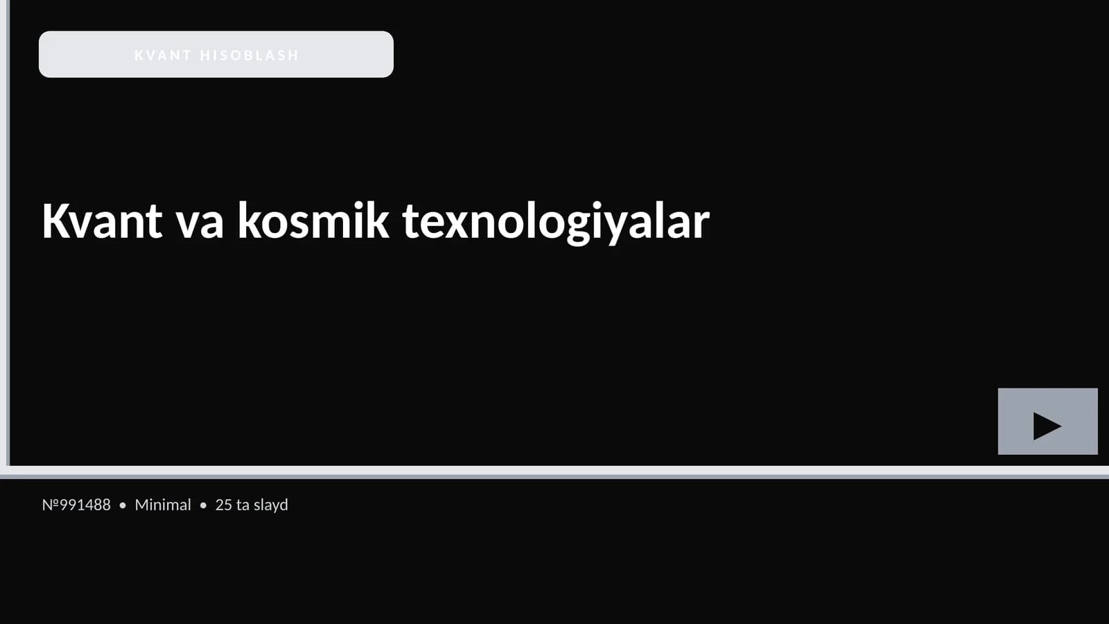 KVANT HISOBLASH