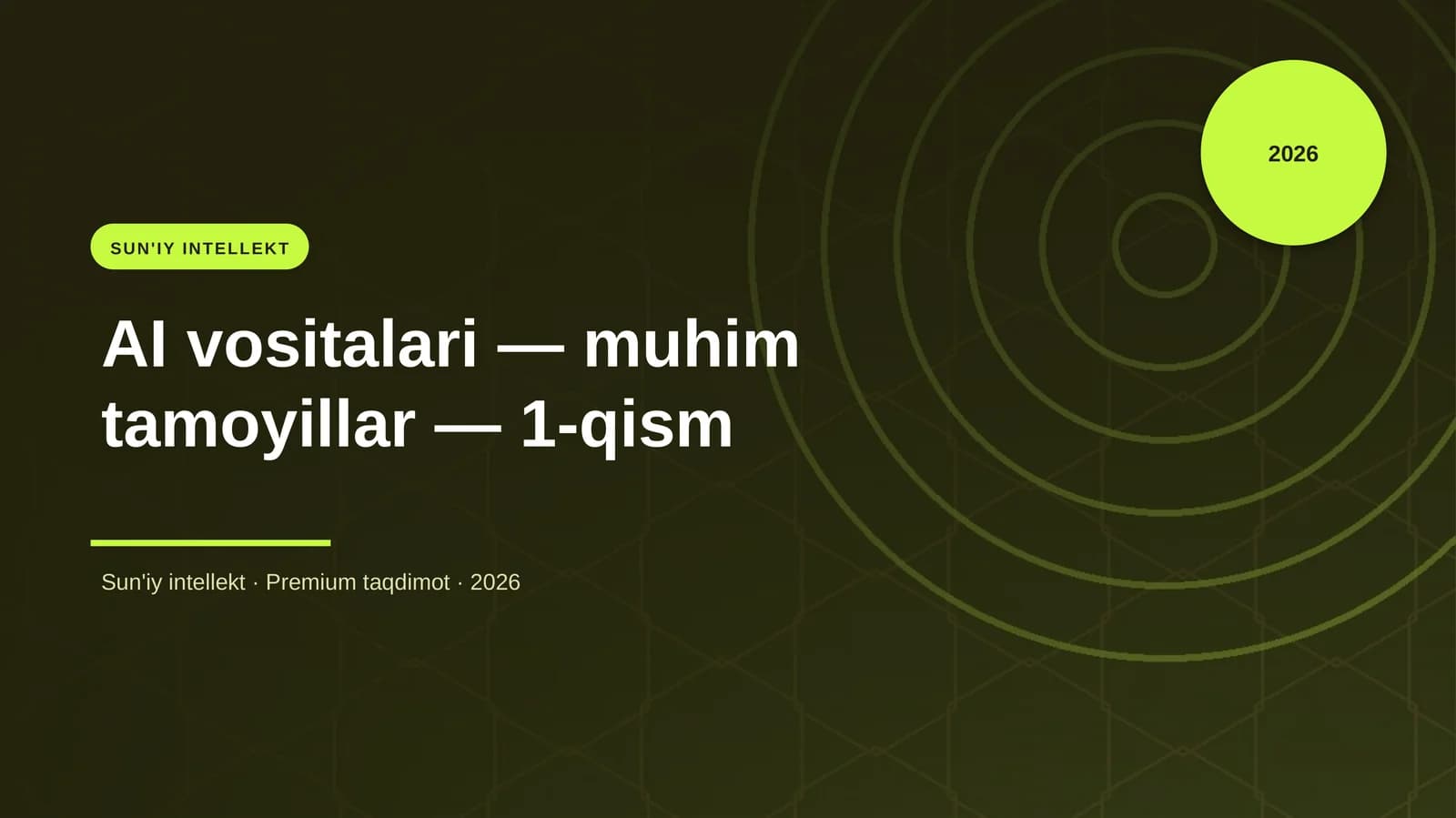 SUN'IY INTELLEKT