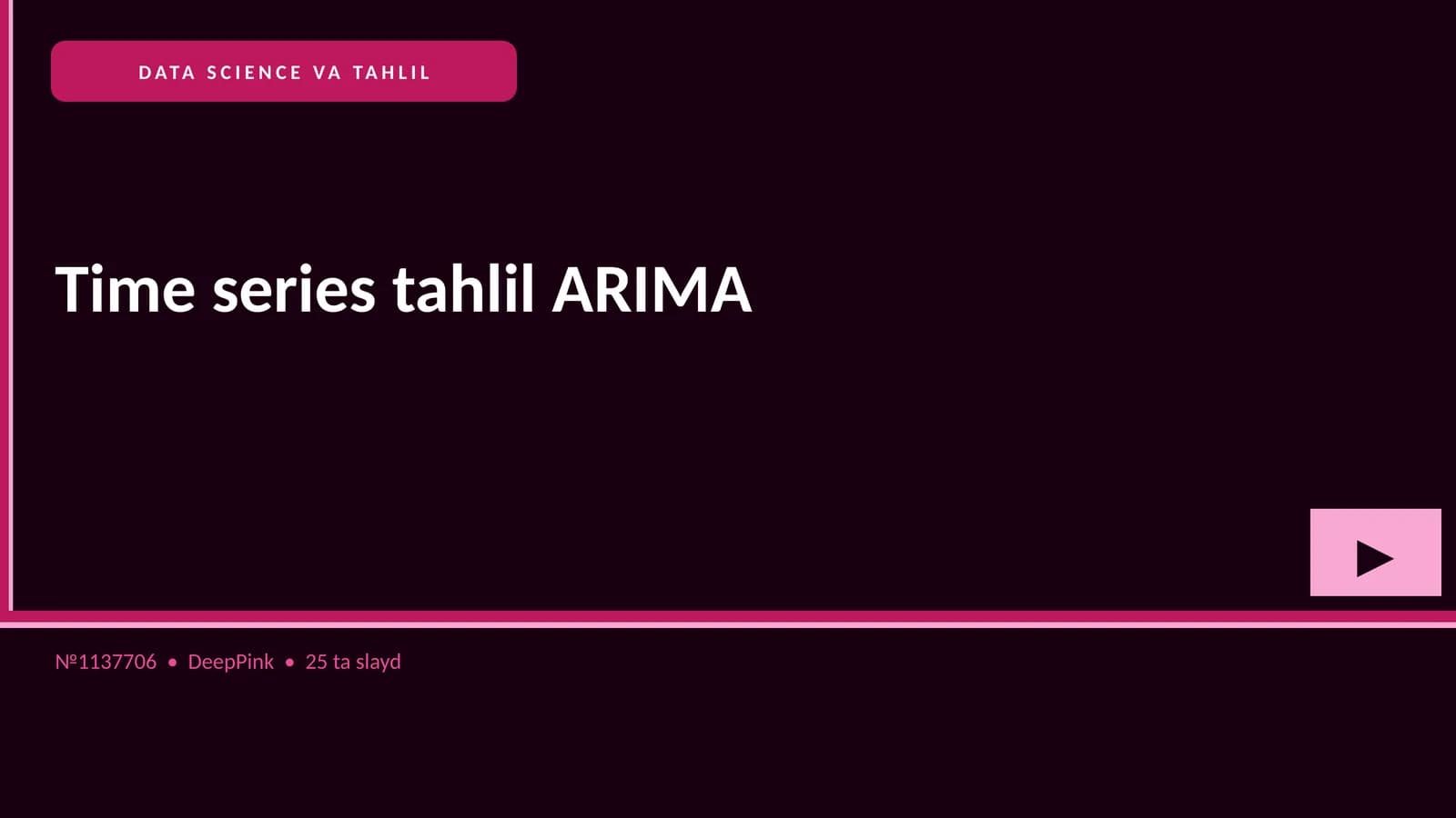 DATA SCIENCE VA TAHLIL