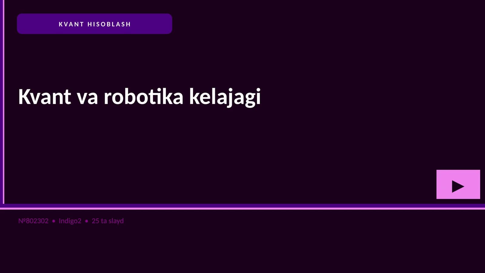 KVANT HISOBLASH