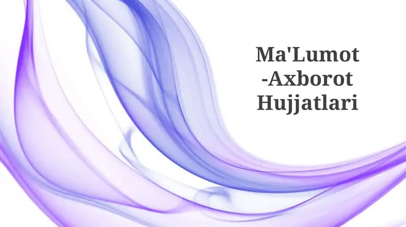 Axborot hujjatlari