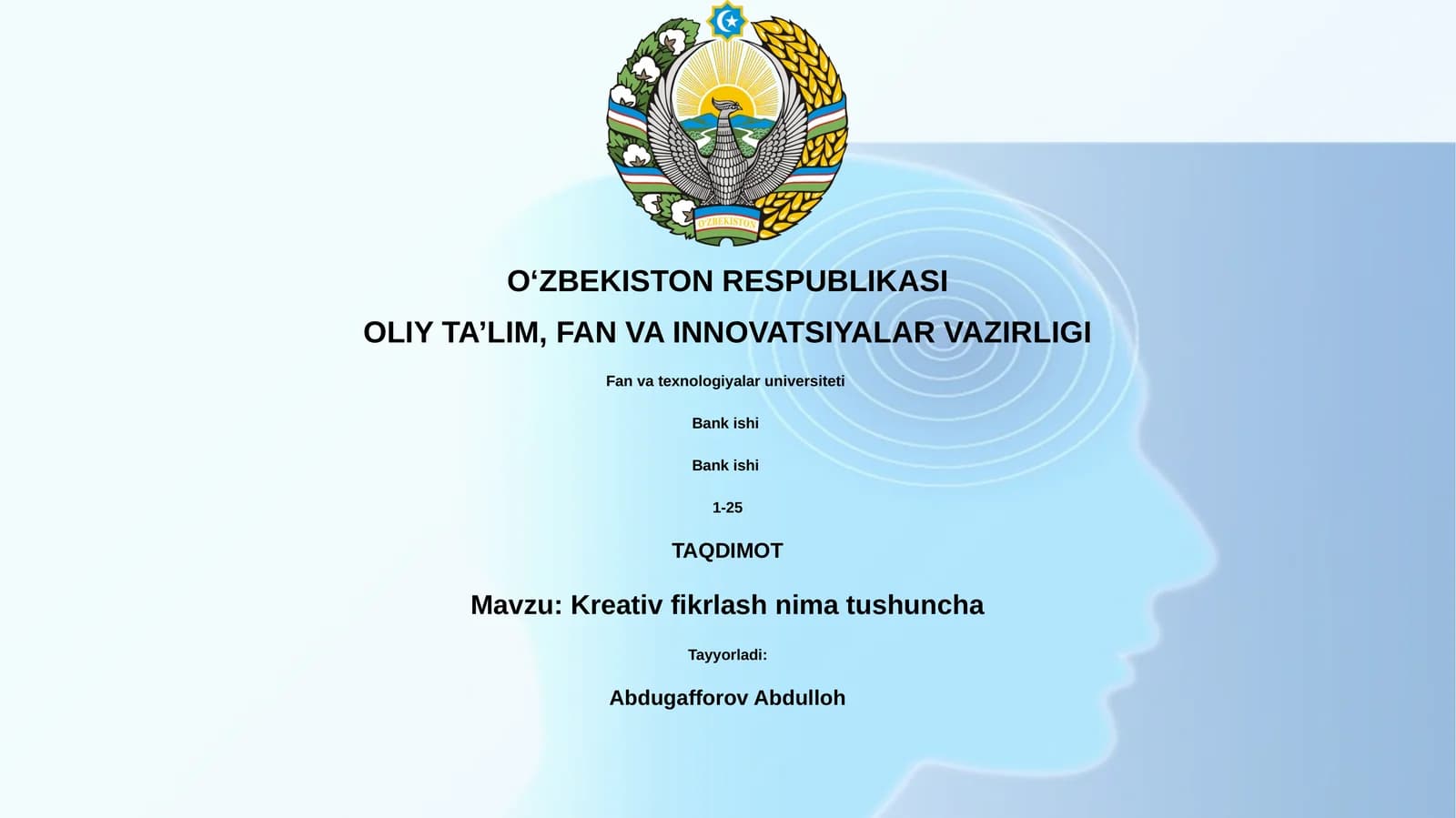 Kreativ fikrlash nima tushuncha