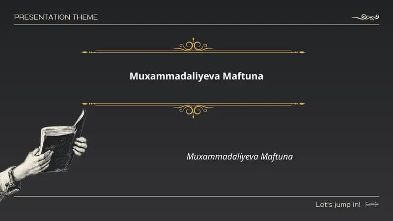 Muxammadaliyeva Maftuna