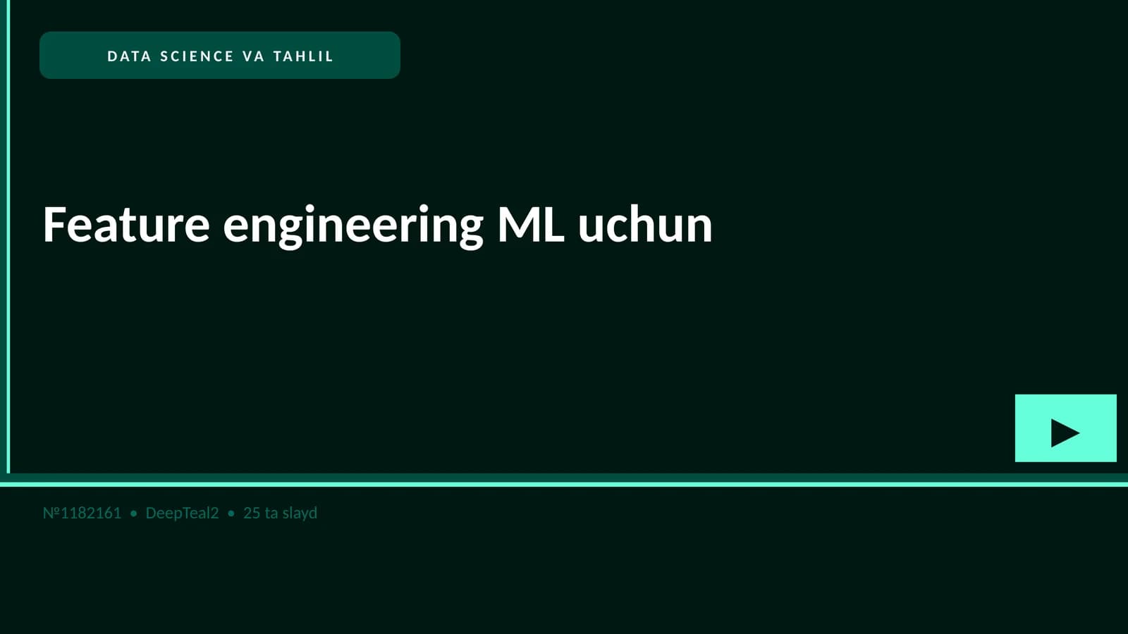 DATA SCIENCE VA TAHLIL
