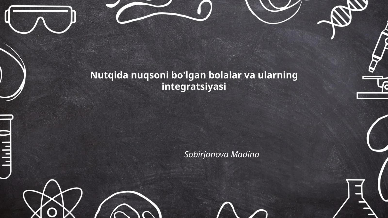 Nutqida nuqsoni bo'lgan bolalar va ularning integratsiyasi