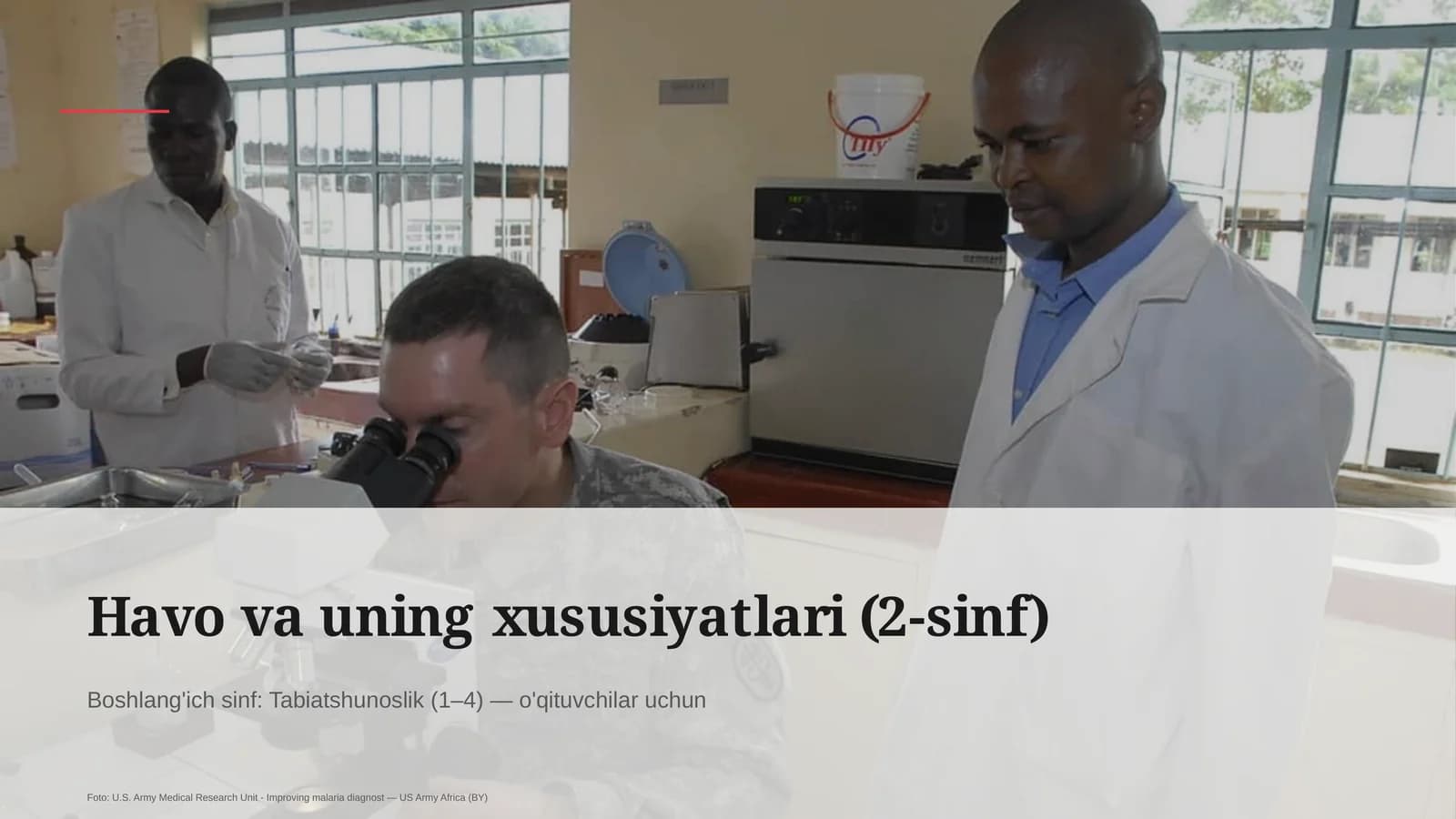Havo va uning xususiyatlari (2-sinf)
