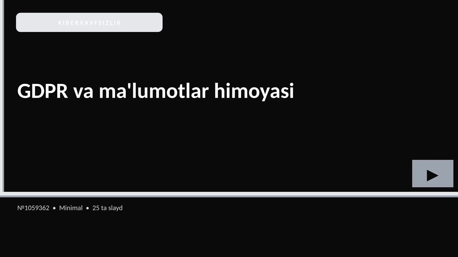 KIBERXAVFSIZLIK