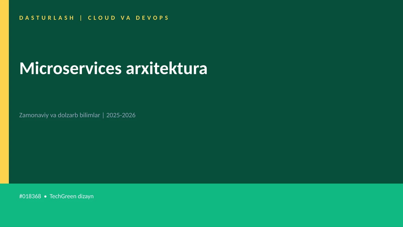 Microservices arxitektura