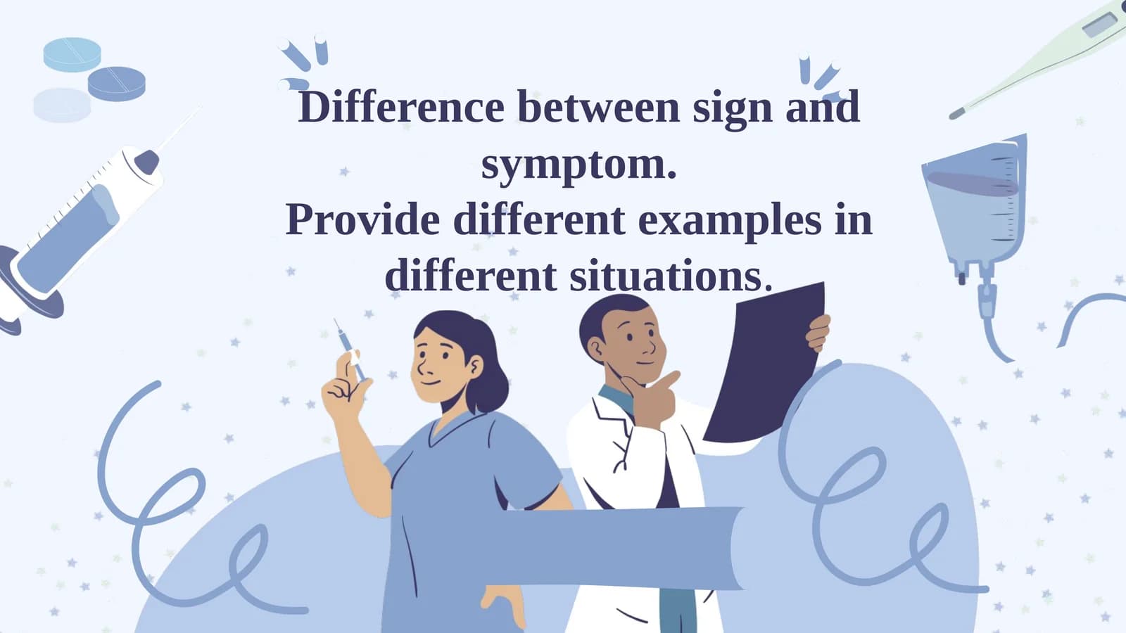 Difference between sign and symptom