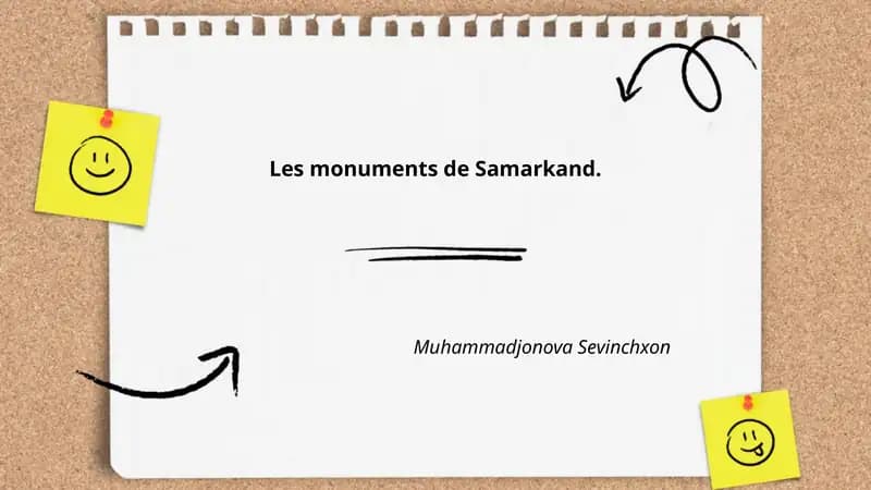 Les monuments de Samarkand