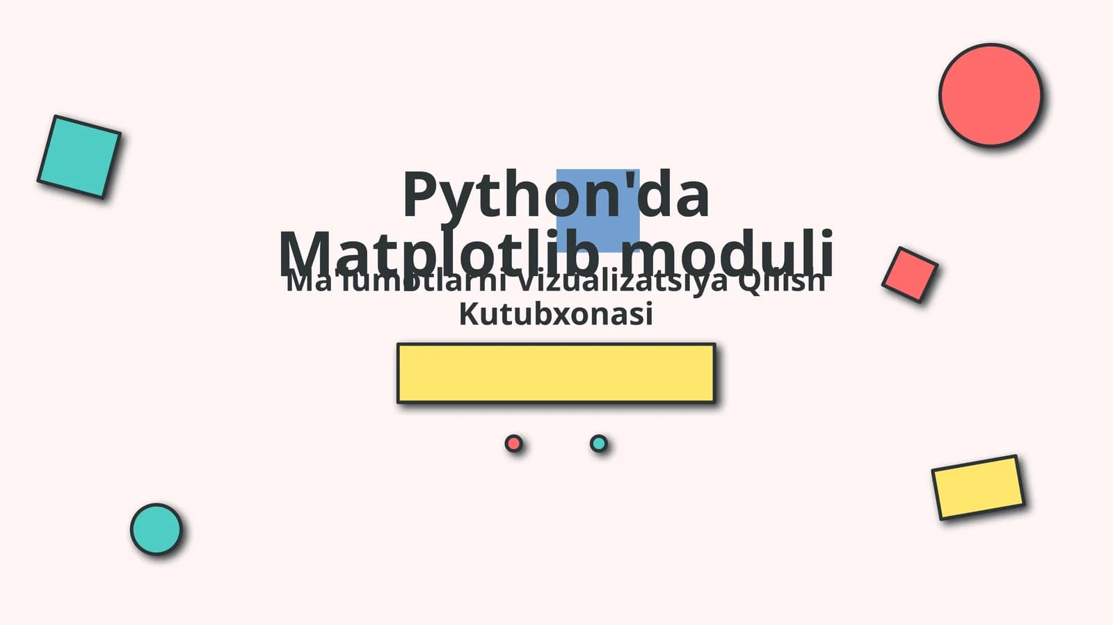 Pythonda Matplotlib moduli
